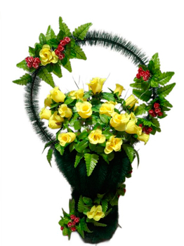 Корзина Яркий букет 105*55см